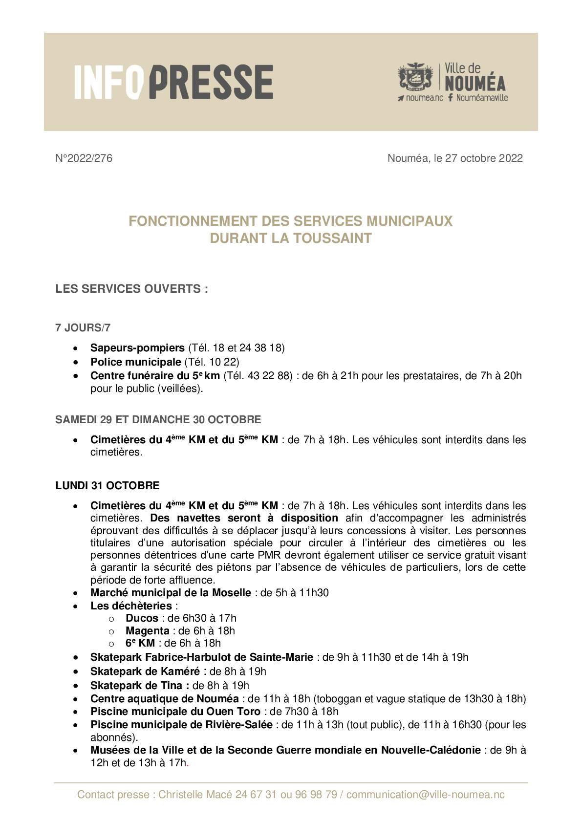 IP 276 Fonctionnement des services Toussaint.pdf