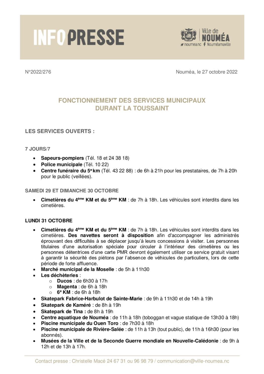 IP 276 Fonctionnement des services Toussaint.pdf