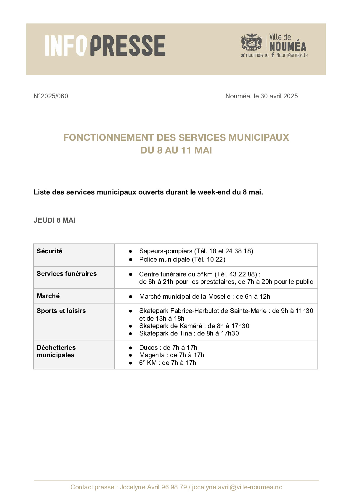 060 IP Fonctionnement des services municipaux - 8 au 11 mai.pdf