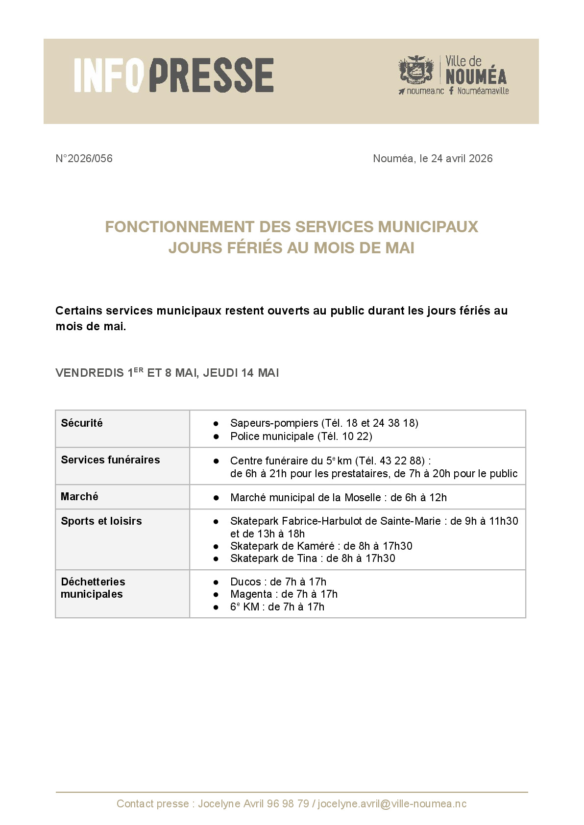 056 IP Fonctionnement des services municipaux - Jours fériés en mai.pdf