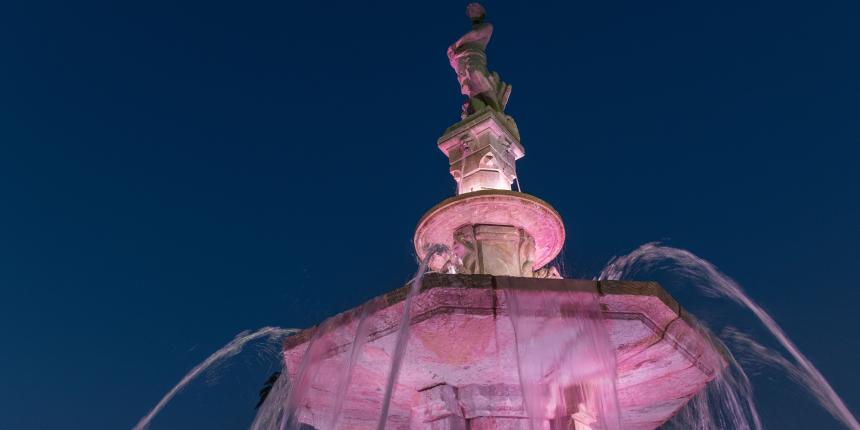 Octobre rose - fontaine Céleste