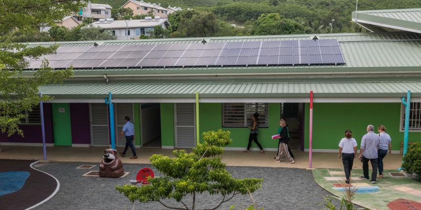 panneauux solaires - école