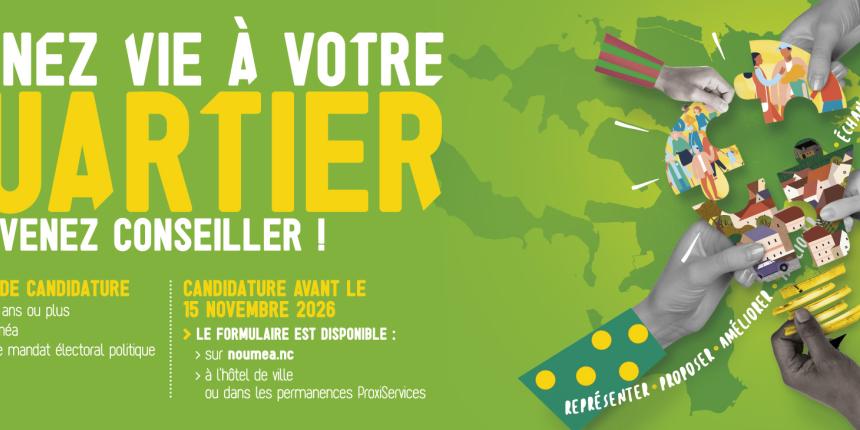 Devenez conseiller de quartiers 2026