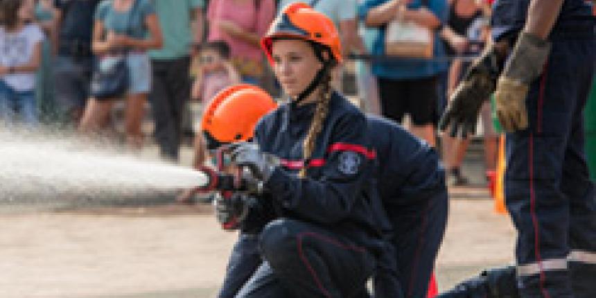 Jeunes sapeurs pompiers volontaires