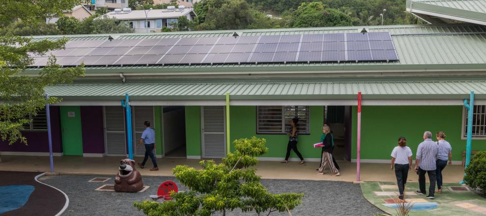 panneauux solaires - école