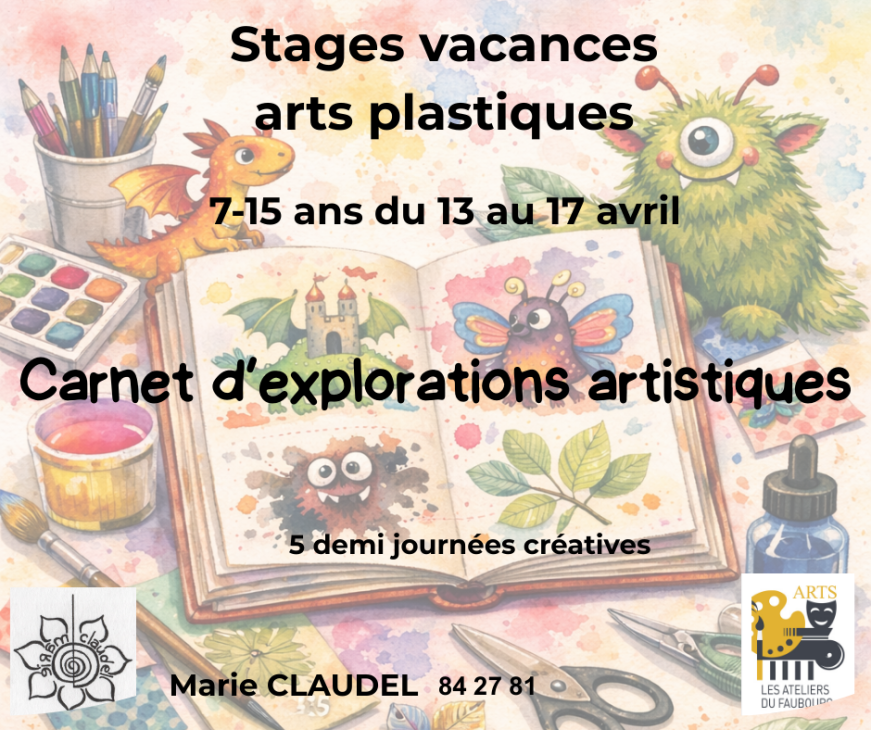 Stages vacances arts plastiques
