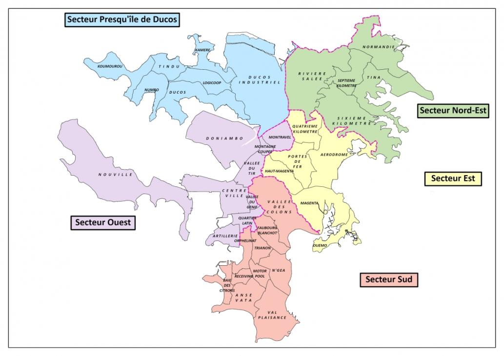 carte des secteurs