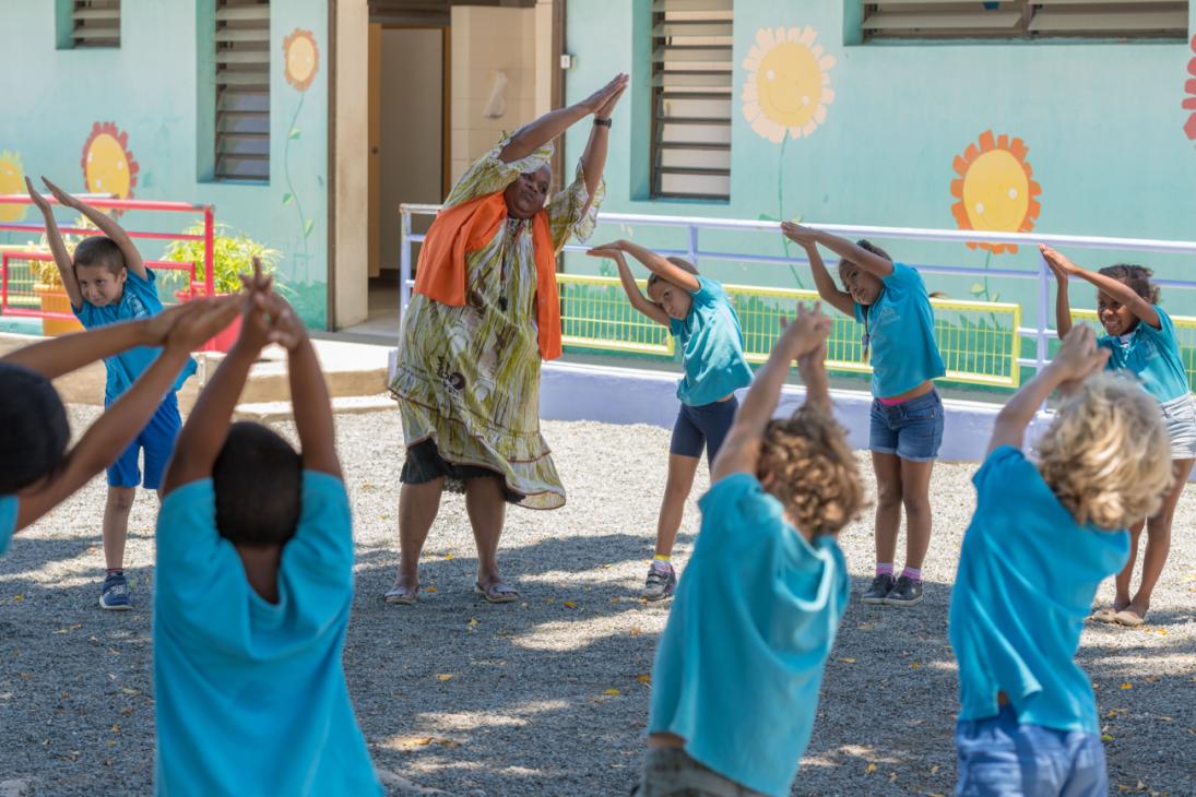 Activité douce avant le temps de cantine