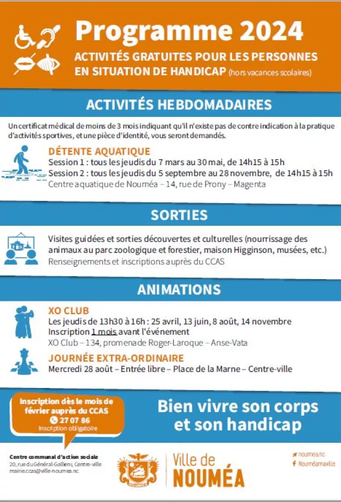 Activités handicapé 2024