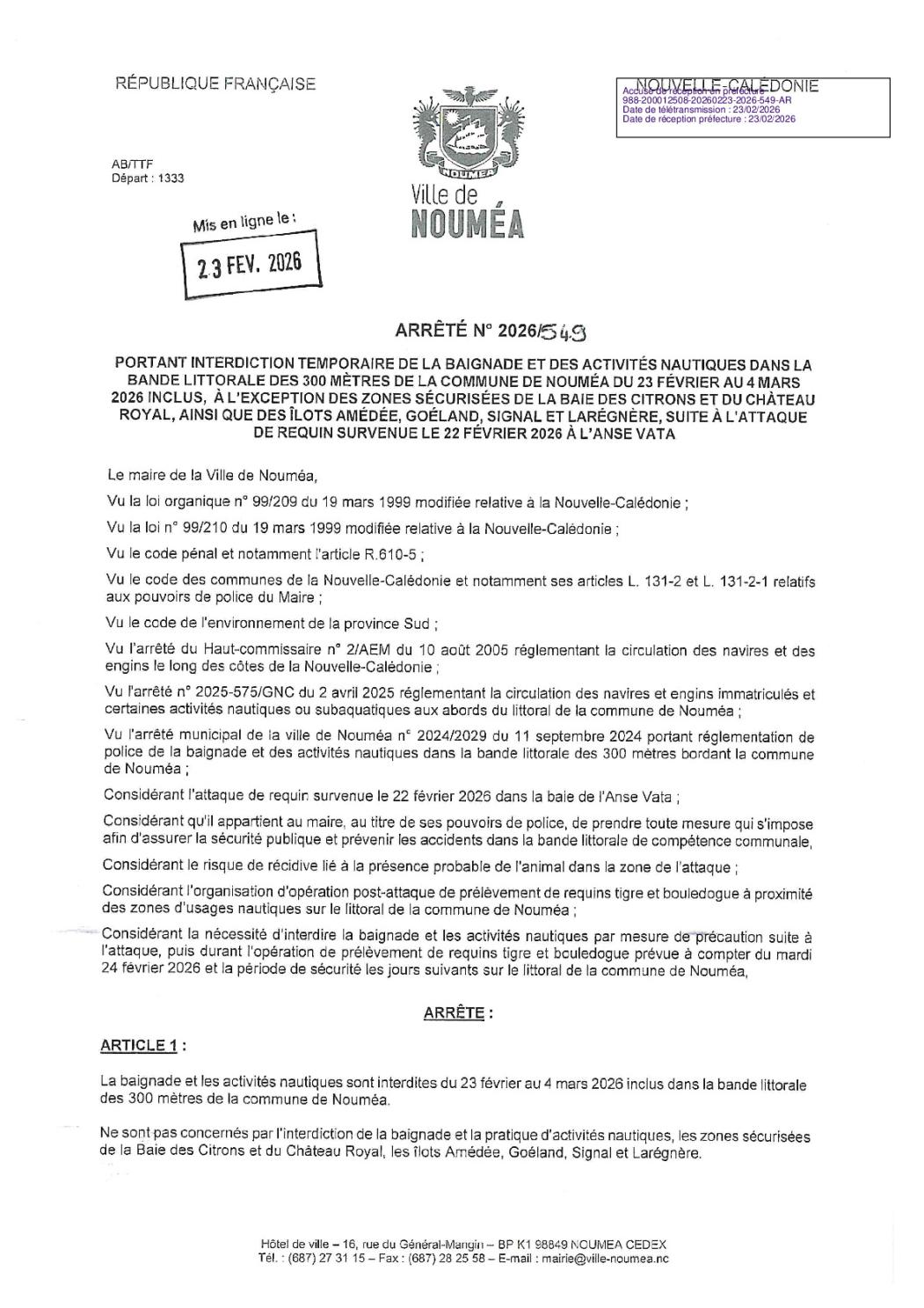 Arrêté 2026-549 d'interdiction de la baignade et activités nautiques.pdf