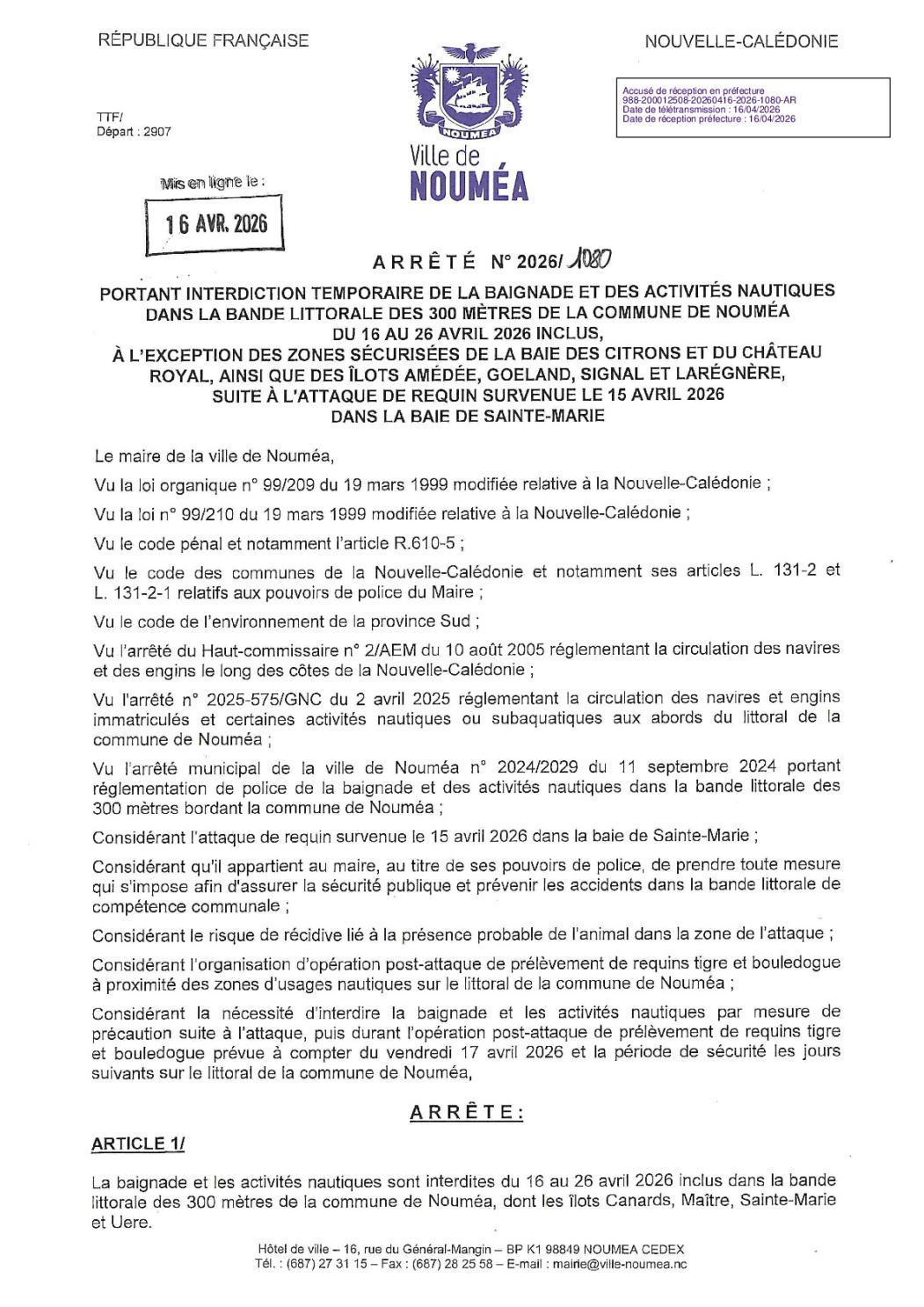 Arrêté - Interdiction de la baignade et des activités nautiques.pdf