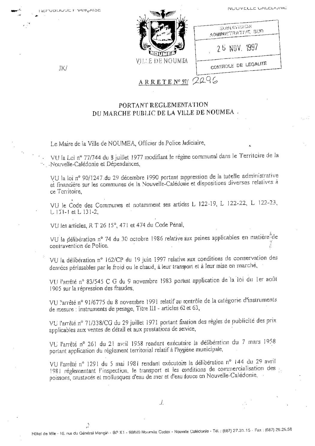Arrêté portant réglementation du marché municipal de Nouméa.pdf